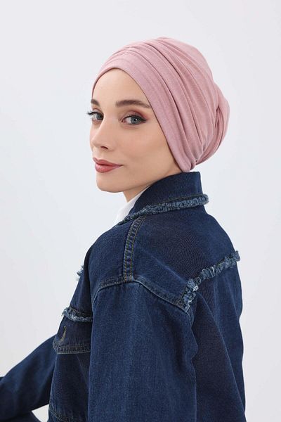 Aisha's Design عمامة بونيه شتوية مع وشاح - b-81rb