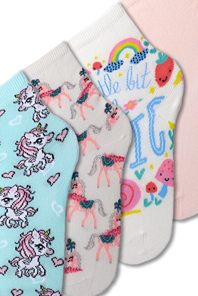Katia&Bony Чорапи в кутия с шарка на еднорог за момиче от 4 части