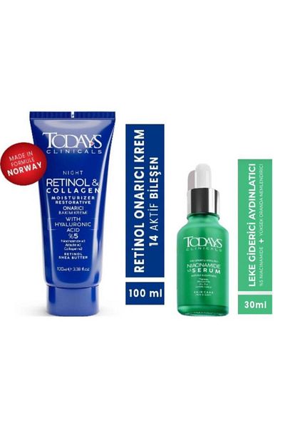 TODAYS CLİNİCALS Todays Clinicals - 100ml Repair Cream, 5% Niacinamide, Brightening Serum, Centella Asiatica, Zinc Pc