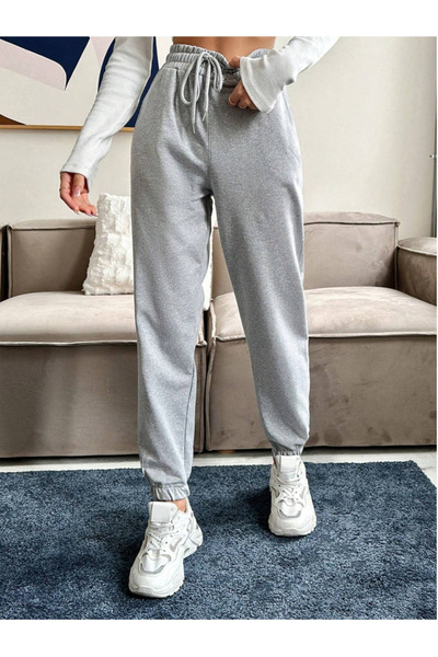 yx yustex sport Γκρι φαρδιά φόρμα jogger