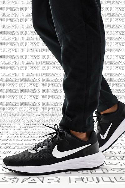 Nike Revolution 6 N N Walk Running Shoes Black Men's Walking Running Shoes Black