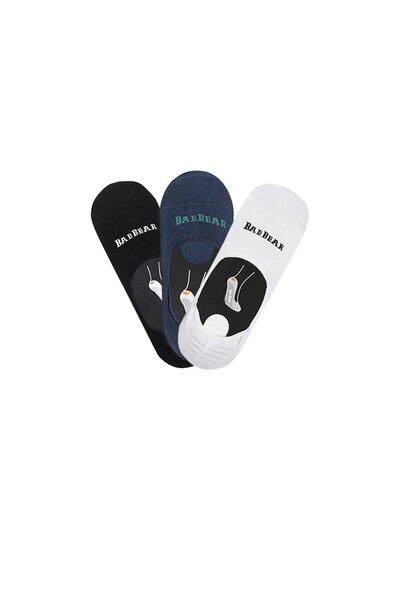 Bad Bear Core Zero White Navy Blue Black 3-Piece Unisex Ballerina Socks