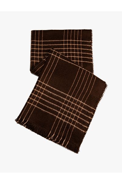 Koton Karierter Basic-Schal