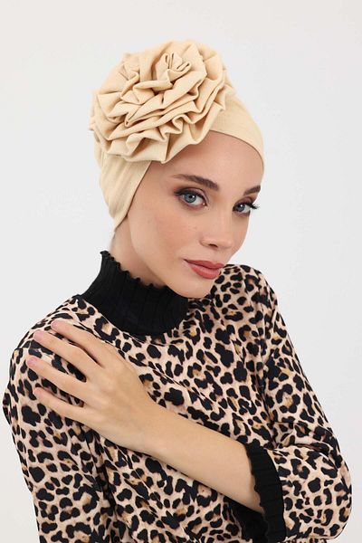 Aisha's Design عمامة بونيه شتوية وردية، b-21ıv