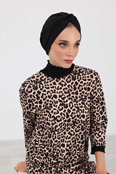 Aisha's Design Mihrace Χειμερινό Μπονέ, b-4ıv, Μαύρο