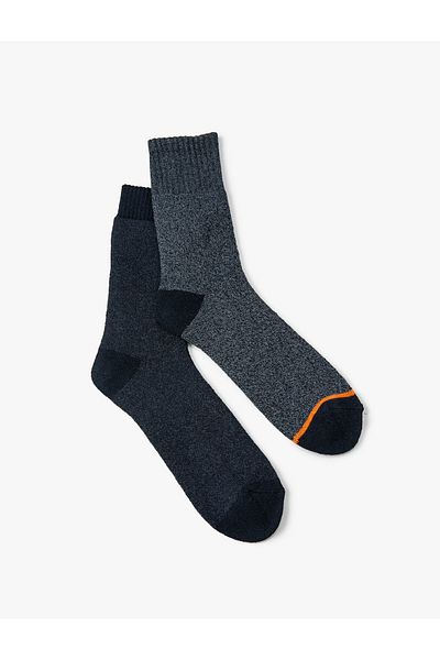 Koton Set de șosete groase din 2 piese, înfășurate multicolore
