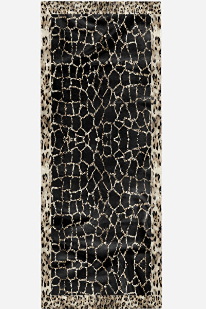 Zerruba Siyah Desenli Pamuk Şal