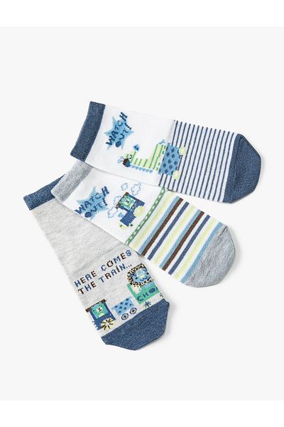 Koton Set 3 Ciorapi Bumbac Multicolor