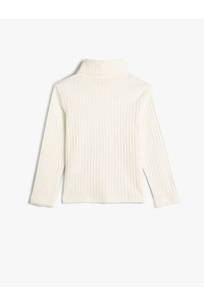 Koton Basic Turtleneck T-Shirt Long Sleeve Ribbed