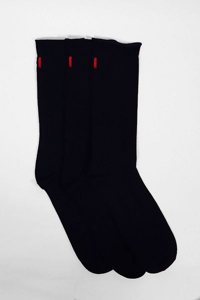 Katia&Bony Опаковка от 3 мъжки чорапа Harold Bamboo Elasticless Navy Blue / Dark Blue / Dark Blue
