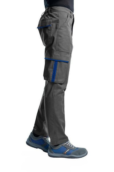 Şensel Reflective Work Pants, Grey-Sax, Commando Pocket -54E3396-