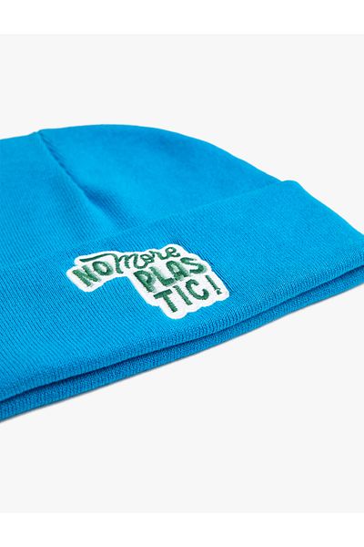 Koton Knitwear Beret with Embroidery Detail