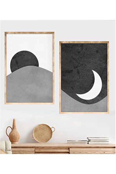 icase Sun moon Mystic Aura Decor Painting Concept Decor Painting set 2 bucăți...