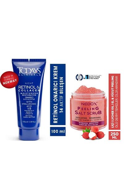 TODAYS CLİNİCALS Todays Clinicals Repair Cream 100Ml+Nedox Lich (Lychee Oil) Nourishing, Purifying and Moisturizing Hand