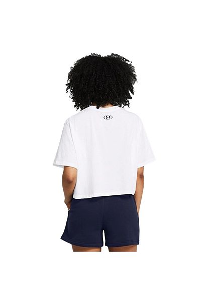 Under Armour Boxy Cut Women's White T-shirt - Casual Style 1386845 -100