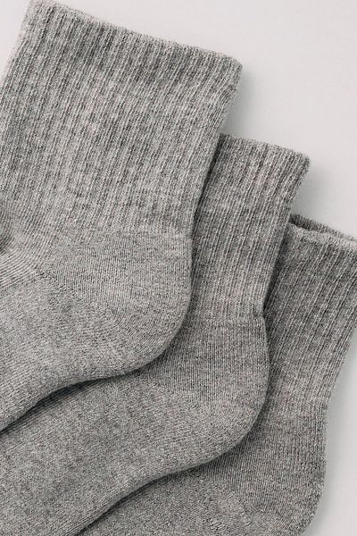 BONY SOCKS Мъжки сиви чорапи от 3 части - хавлиена подметка