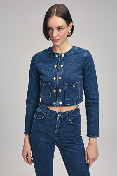 adL Jean Crop Ceket