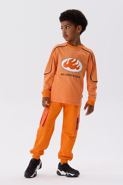 Nebbati Bg Store Boy's Orange Sweatshirt