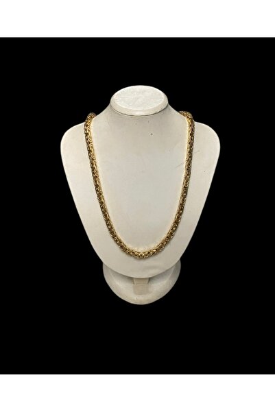 Trikala Fashion unisex model kalınlık 5.5mm uzunluk 60cm altın kaplama 925 ay...