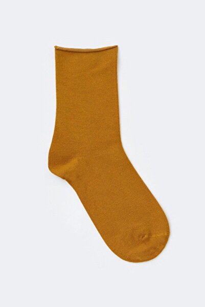 Katia&Bony Women's Basic Modal Socks Mustard