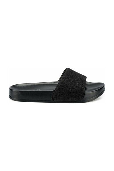 Polaris 400263   Orthopedic Black Daily Slippers Sandals