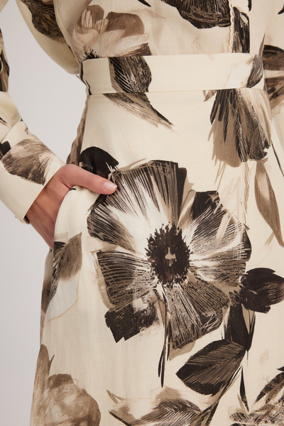 adL Desenli Uzun Kloş Etek