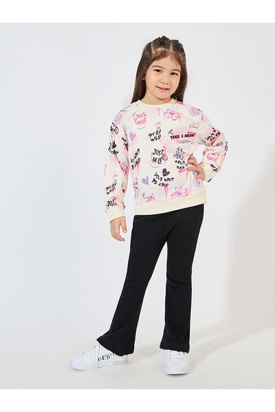 Styli All Over Print Sweatshirt with Dropped Shoulder