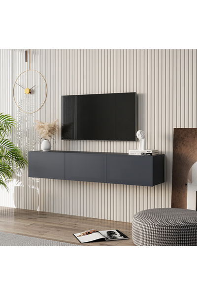 MERT SERT MOBİLYA Alafa Tv Ünitesi Antrasit