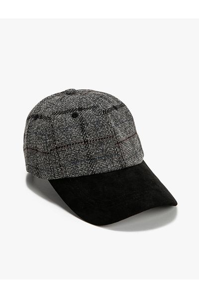 Koton Cap Hat Plaid Patterned