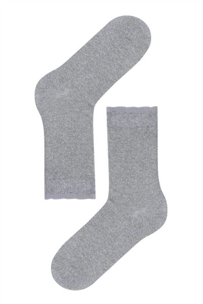Katia&Bony Women's Shine Socks Silver