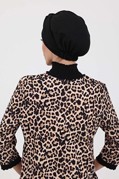 Aisha's Design Mihrace Χειμερινό Μπονέ, b-4ıv, Μαύρο