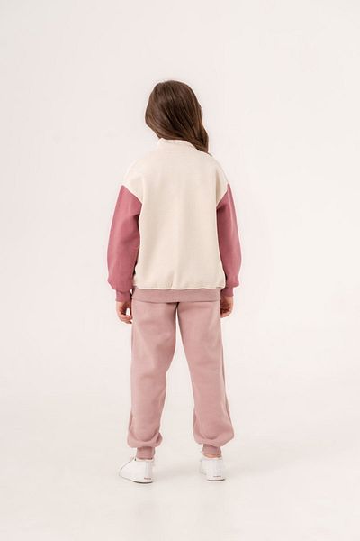 HAUSEkids طقم كارديجان على شكل فراشة للفتيات بعمر 6-9 سنوات - بودرة