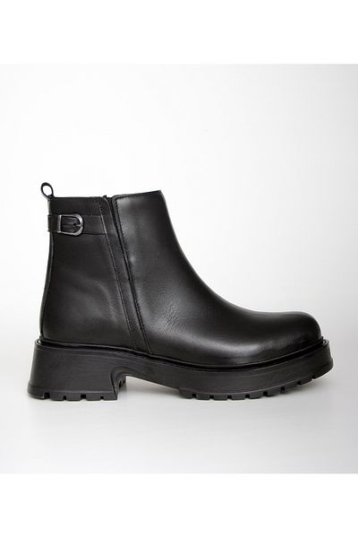 Bulls & Gulls Genuine Leather Rubber Sole Zippered Women's Boots