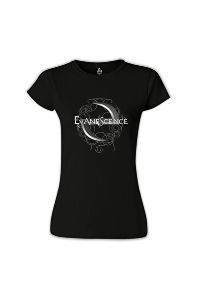 Lord T-Shirt Evanescence - Logo Siyah Kadın Tshirt