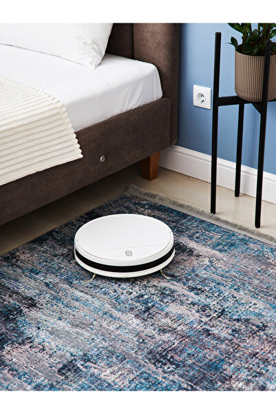 kilim home Mars 2024 Mavi Gri Soyut Desen Modern Dokuma Taban Dekoratif Halı