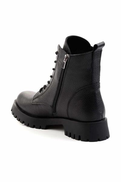 Bambi Siyah Leather Kadın Bot & Bootie K02028700703