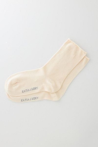 Katia&Bony Κρεμ γυναικείες λεπτές κάλτσες Modal - Elasticless