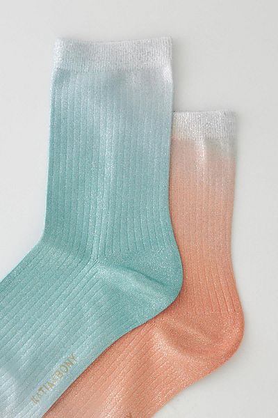 Katia&Bony Women's 2-Pack Shiny Glitter Socks
