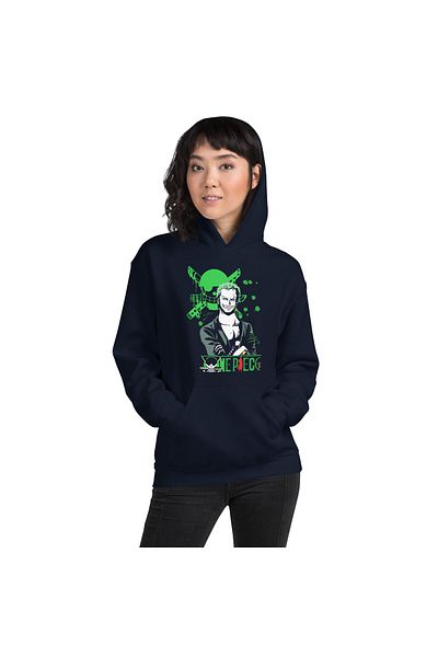 Moda Glo Φούτερ Unisex One Piece Zoker με στάμπα με κουκούλα