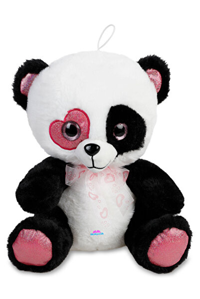 hediyecik Kalp Desenli Sevimli Oyuncak Peluş Panda 40 Cm