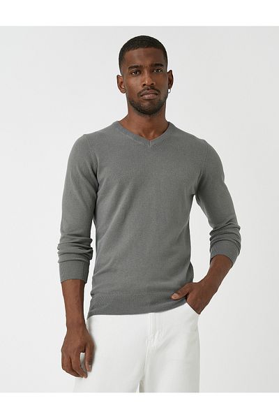 Koton Basic Knitwear Sweater V Neck