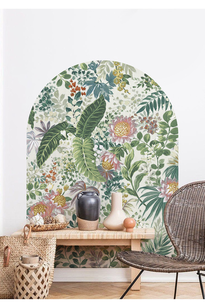 WALLHUMAN Boho - Bohem Tarz Oval Kemer Dekoratif Duvar Stickerı