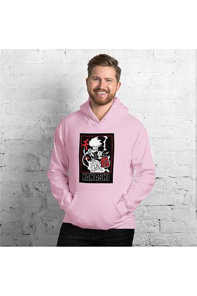 Moda Glo Φούτερ Unisex Kakashi με στάμπα με κουκούλα
