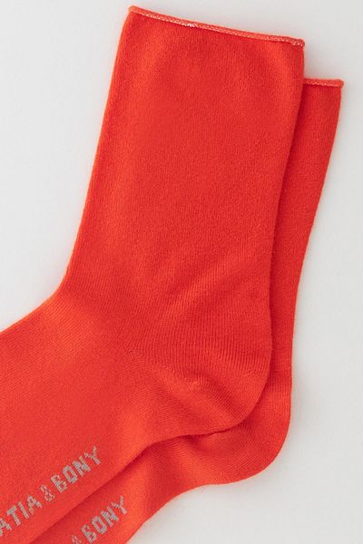 Katia&Bony Red Modal Thin Socks - Women's, Elasticless