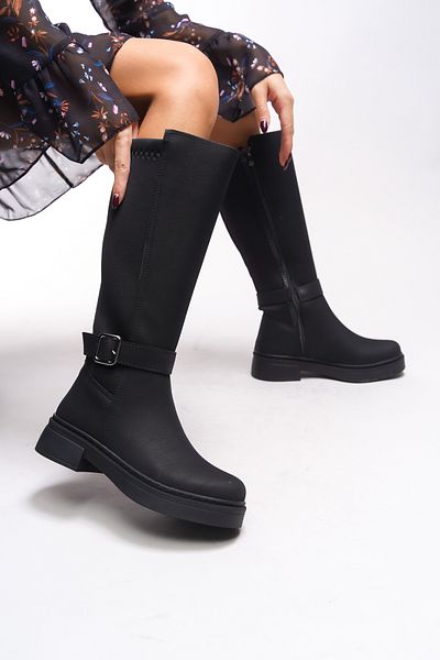 Riccon Γυναικείες μπότες Ienweth Matte Black - 00121907