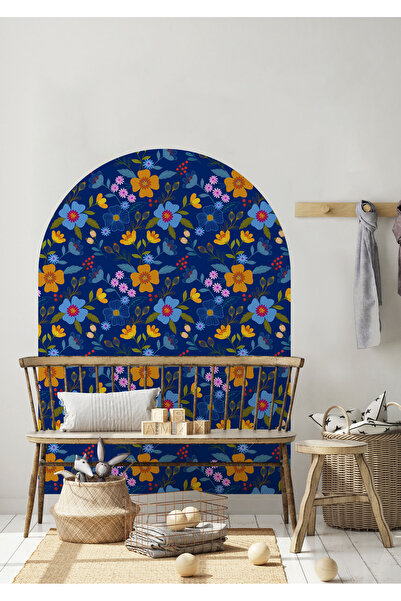 WALLHUMAN Boho - Bohem Tarz Oval Kemer Dekoratif Duvar Stickerı