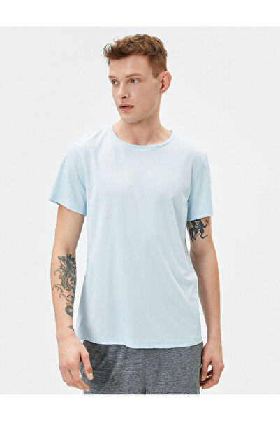 Koton Αθλητικό T-Shirt Crew Neck Reflector με εμπριμέ κοντό μανίκι