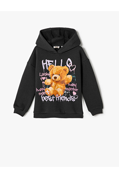 Koton Mädchen-Sweatshirt Anthrazit 4wkg10258ak