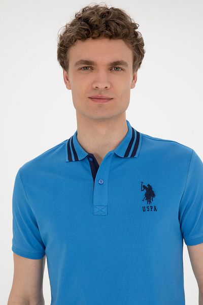U.S. Polo Assn. Ανδρικό μπλουζάκι Saks Basic Polo Neck 50263001-VR045