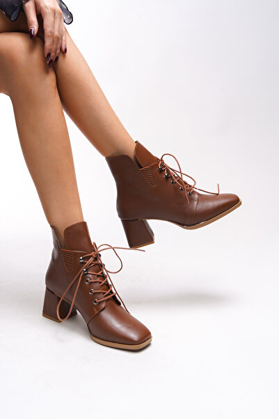 Riccon Γυναικείες μπότες με τακούνι Vyllaurel - Tan 00123545 Μοντέλο